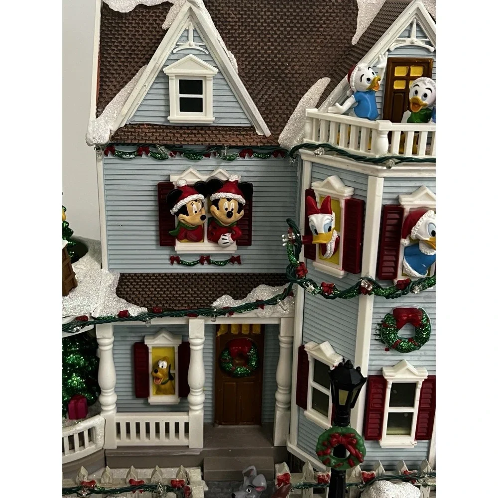 Disney Christmas Village‎ Animated Holiday House Lights Music Mickey And Friends